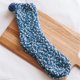 thumbnail image 3 of Calcetines de invierno Qarigey para mujer antideslizantes de terciopelo coral azul marino y blanco, 3 of 6