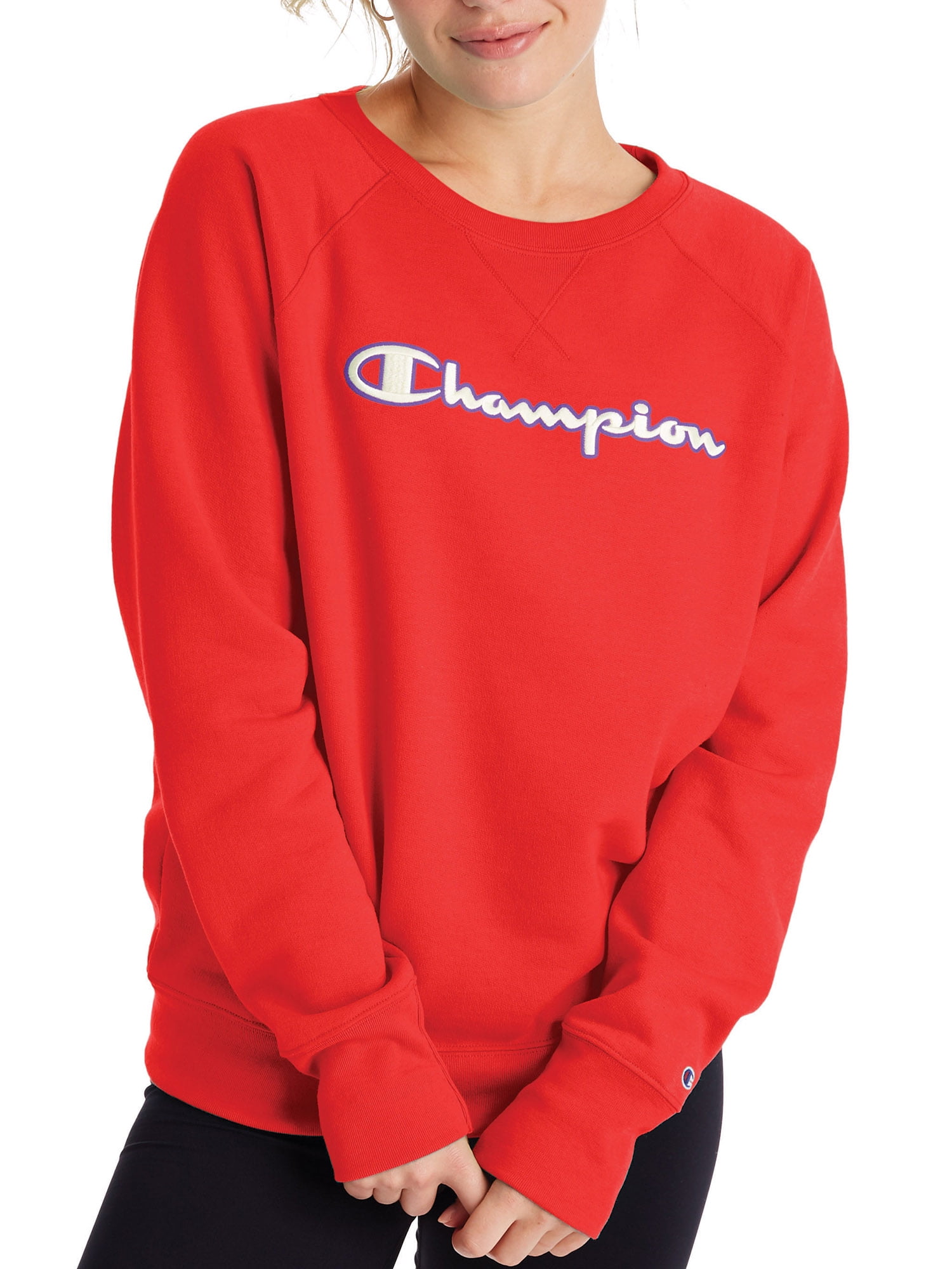 Champion Women's Powerblend Boyfriend Crew Sweatshirt