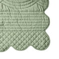 thumbnail image 6 of VCNY Home Green Scallop 3-Piece Adult Microfiber Quilt Set, King, 6 of 6