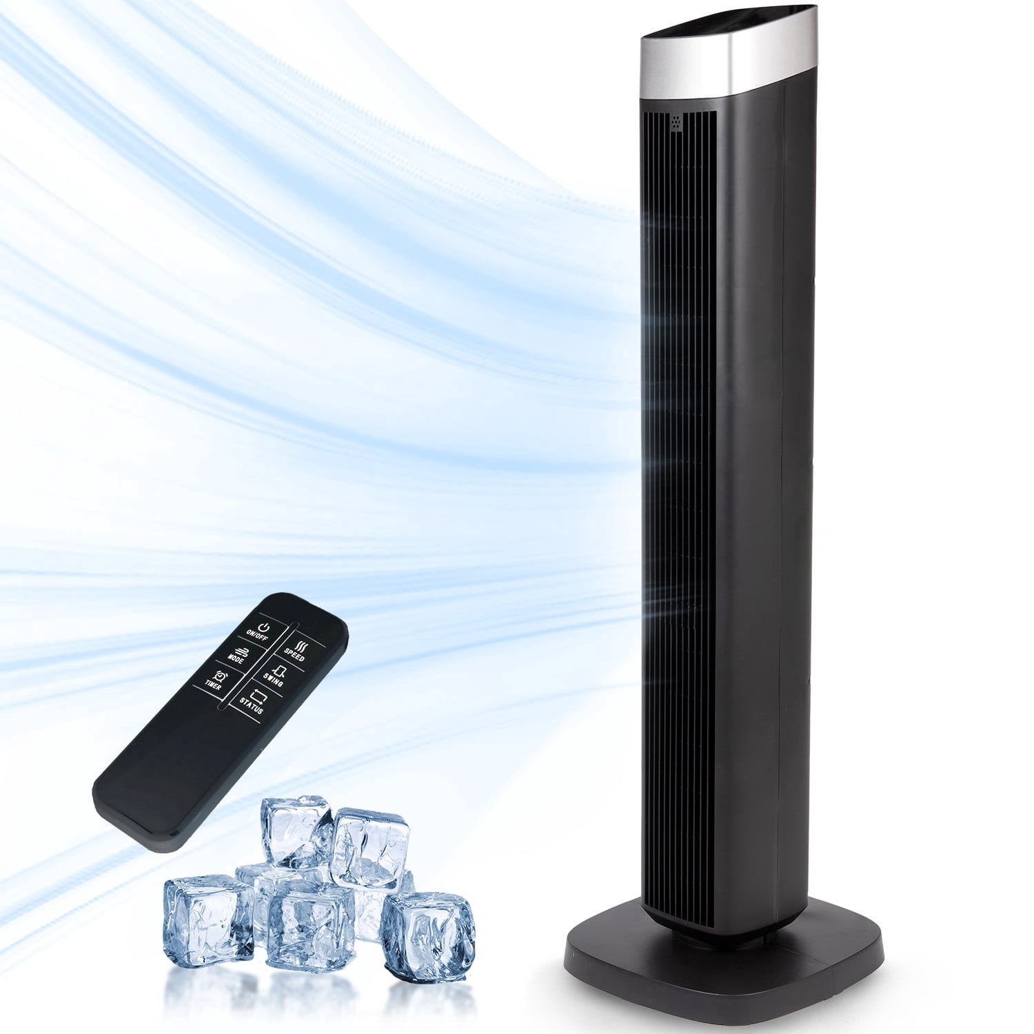 Costway 42'' Tower Fan Smart Display Panel 12H Timer 80 Degree