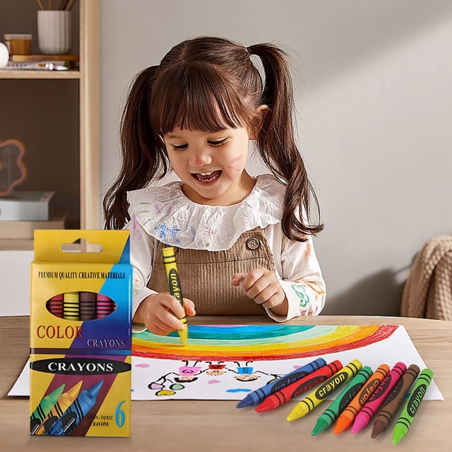 Crayones para niños que no se ensucian, caja de pintura al óleo, barra de pintura artística, graffiti, pincel a mano alzada, suministros de arte, crayones, crayones de colores