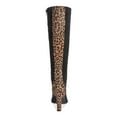 thumbnail image 2 of ALFANI Womens Black Animal Print Calf Hair Tadashi Pointed Toe Block Heel Zip-Up Dress Boots 6, 2 of 3