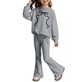 thumbnail image 5 of Shadoumai Girls Clothes Tween Girl 2 Piece Outfits NEW YORK Long Sleeve & Flare Pants Kids Clothing Set Sizes 8-12 Years, 5 of 5