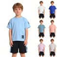 thumbnail image 6 of Kids Boys Short Sleeve Outfits Crewneck T Shirt and Shorts Quick Dry Casual Tracksuits 2 Piece Kid Outfit 12M-9T, 6 of 6