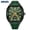 Green, variant on Men's Square Wrist Watch Silicone Sports Watch Waterproof Analog Digital Multifunction Clock