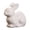 White, variant on Ceramic Rabbit Figurine Big Ears Decor Home Accent Warm Expression Decoration for Shelf Desk Display