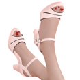 thumbnail image 4 of NOKIO Women'S High Heel Sandals Fashion Womens Breathable Lace Up Shoes Heels Casual Sandals Women High Strappy Chunky Block Square Toe Sandals Wedding Dress Shoes, 4 of 6