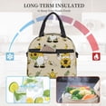 thumbnail image 5 of Goofa Gnomes Bees And Sunflowers Pattern Lunch Bag ,Insulated Lunch Box, Small Leakproof Cooler Food Lunch Containers Reusable High Capacity Lunch Tote Bags, 5 of 8