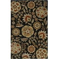 thumbnail image 1 of Surya Athena Area Rug ATH-5017 Black Floral Flowers 6' x 9' Oval, 1 of 8
