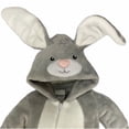 thumbnail image 2 of Mameluco con gorro Bordado Baby Kisses Kiss Conejo Gris Mameluco1356, 2 of 4