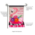 thumbnail image 3 of Evergreen Burlap Garden Flag - Fringe Flamingo, Size - 12.5  x 18 Inches, Outdoor Seasonal Holiday Yard Decorative Flag, 3 of 7
