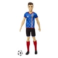 thumbnail image 5 of Barbie Ken Soccer Doll, Cropped Hair, #10 Uniform, Soccer Ball, Cleats, Socks, 3 & Up, 5 of 8