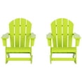 thumbnail image 4 of Polytrends  Laguna Hdpe All Weather Outdoor Patio Rocking Chair (Set of 2) Lime, 4 of 5