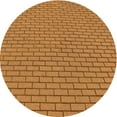 thumbnail image 1 of Ahgly Company Machine Washable Indoor Round Transitional Mahogany Brown Area Rugs, 6' Round, 1 of 7