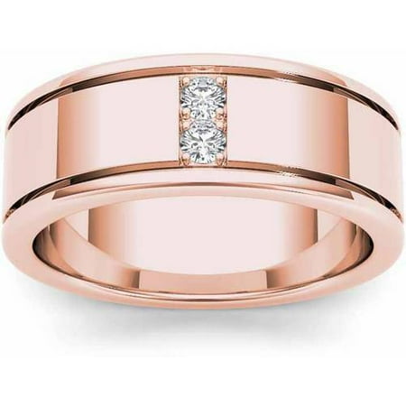 Imperial 1/2 Carat T.W. Diamond Men's 14kt Rose Gold Wedding Band