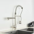 thumbnail image 4 of Senlesen Brushed Nickel LED Kitchen Sink Faucet Pull Down Spray Swivel Tap, 4 of 9