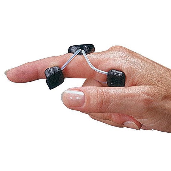 Rolyan Sof-Stretch Extension Splint, X-Small, Black, Finger Brace & Knuckle Immobilization Device, Recovery & Rehabilitation Aid for Edema, Joint Extension & Contractures, Support for Injured Fingers