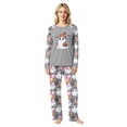 thumbnail image 2 of Halloween Family Pajamas Set Long Sleeve Crew Neck, Soft Matching Halloween Pajamas with Ghost Beanie Print, Cozy Family Halloween Pajama Set Sleepwear, 2 of 4
