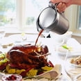 thumbnail image 3 of czcpp-26 oz Double Insulated Silver Gravy Boat Jug with Hinged Lid, 3 of 4