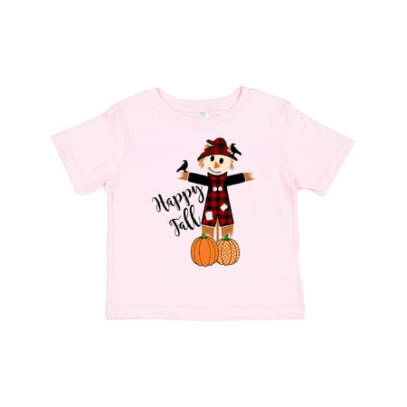 

Inktastic Happy Fall Cute Scarecrow and Pumpkins Gift Toddler Boy or Toddler Girl T-Shirt