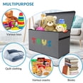 thumbnail image 4 of VICTORICH Extra Large Toy Box Chest with Lid, Collapsible Kids Storage Bin for Playroom and Nursery, 4 of 9