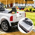 thumbnail image 5 of COCLUB RAM 2500 12V Electric Car for Kids, Ride on Toys W/Remote Control, Truck Bed Storage, Bluetooth, Music, Gift Pickup For Kids Aged 3-5, White, 5 of 8