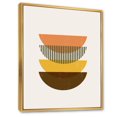 thumbnail image 2 of Designart Abstract Geometric Half Moons In Earth Tones FLOAT FRAME WALL ART, 2 of 4