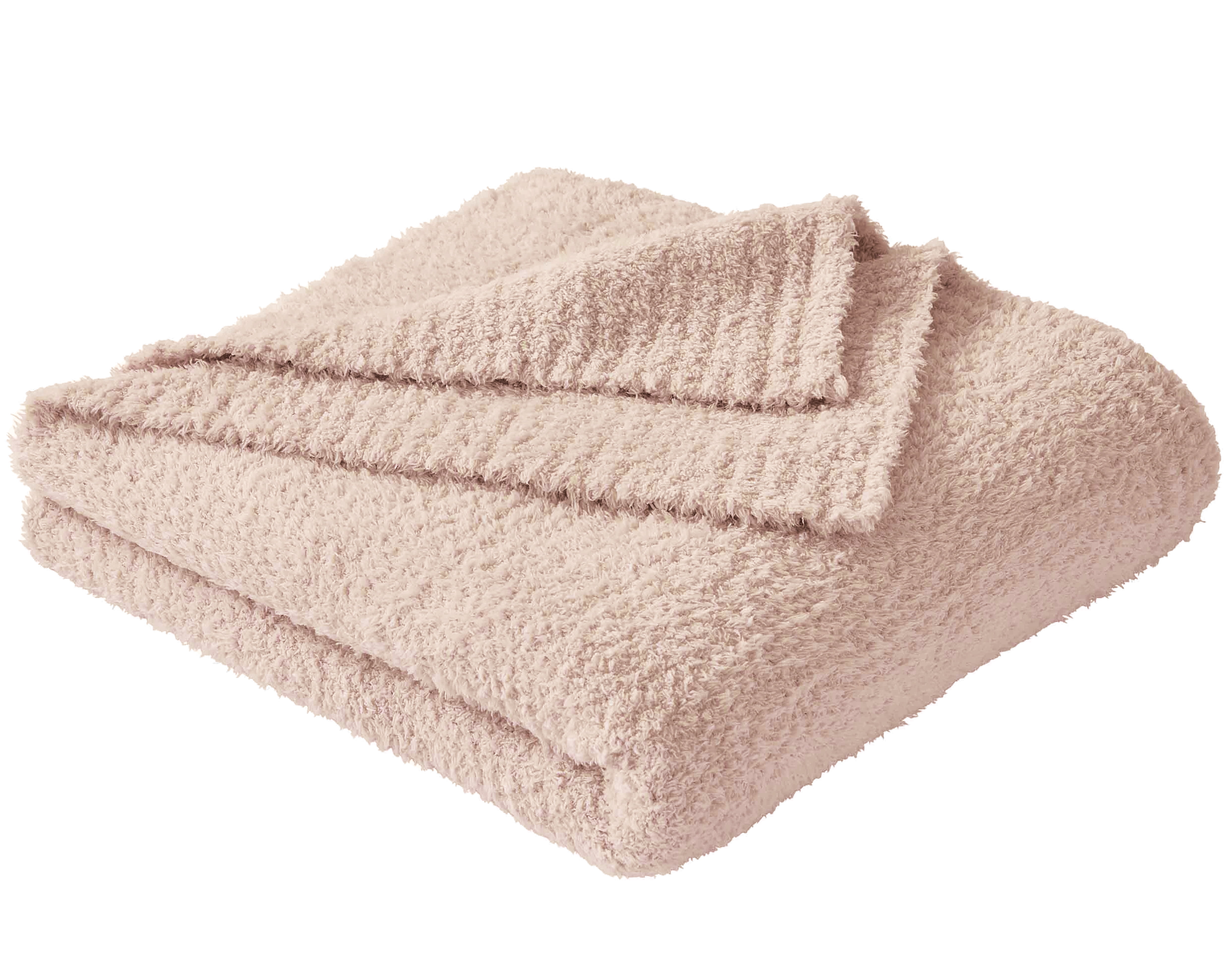 Better Homes & Gardens Cozy Knit Blanket, Pink Blush, Full/Queen