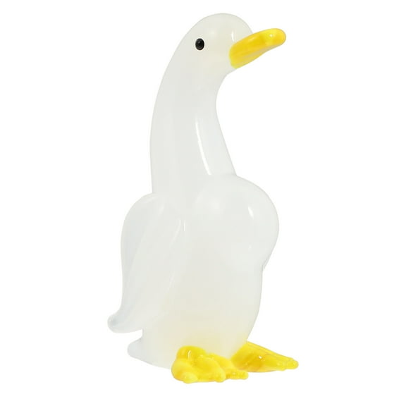 MLINS 1pc Goose Design Glass Desktop Ornament Premium Craft Decor
