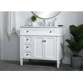 thumbnail image 2 of Elegant Decor Park Avenue 36" Aluminum MDF Single Bathroom Vanity in Driftwood, 2 of 7