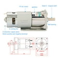 thumbnail image 4 of Moteur à Courant Continu, Moteur à Engrenages à Balais DC12V/24V, Moteur à Engrenages pour Machine de Collage Industrielle d'Instruments d'Automatisation, 4 of 8