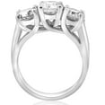 thumbnail image 2 of Pompeii 2 3/4ct Three Stone Diamond Engagement Ring 14K White Gold (I/J,I2-I3), 2 of 5