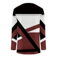 thumbnail image 5 of FAIWAD Women's Long Sleeve Tunic Tops Round Neck Color Block Plus Size Comfy Pullover Tops, 5 of 5