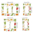 thumbnail image 2 of Yayeee Rocker Switch Wall Plate 1-Gang 4.6"x2.9" Home Decorative Outlet Cover, White Vegetables Pattern, 2 of 6