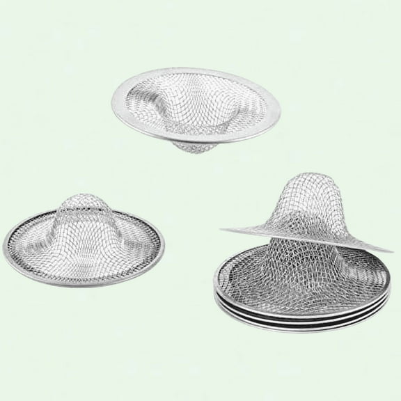 Mesh Metal Sink Strainer, Pack of 4, Stainless Steel, 2" x 0.79", Basin Sink Drain Strainer