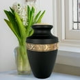 thumbnail image 3 of Trupoint Memorials Serenity Black Large Adult Urn For Cremation Ashes in Home, For up to 200 lb Person with Velvet Bag, 3 of 7