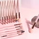 thumbnail image 5 of Juego de 15 brochas de maquillaje Nikou Cerdas suaves Mango ergonómico, 5 of 14