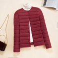thumbnail image 1 of Chaqueta de plumón ligera para mujer, cuello redondo corto, interior fino, chaqueta interior delgada de gran tamaño, ventilador de moda, 1 of 4