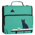 thumbnail image 5 of FORMRS Zipper Binder with Shoulder Strap 1.5-inch Ring 500 Sheet Capacity File Bag, Green Cat, 5 of 5