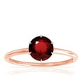 thumbnail image 1 of GemsNY July Birthstone - Petite Two Tone Round Ruby Solitaire Ring (Grade - AAA | 0.65cts.), 1 of 4