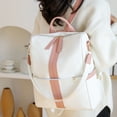 thumbnail image 1 of Fashionable Women Backpack, Soft PU Leather Large Capacity Casual Lady Backpack with Adjustable Shoulder Straps for Work Travel Shopping, 1 of 7