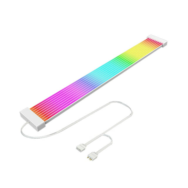 RGB LED Light Strip Bar ARGB Sync Board For Computer Power Supply ATX 24PIN GPU Video Card 8Pin 6PIN Cable And Case For GPU 2x8PIN(6PIN) Light Strip