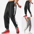 thumbnail image 2 of Pantalones deportivos de entrenamiento de baloncesto con botones de talle medio para hombre, 2 of 5