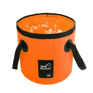 Folding Plastic Mop Bucket Camping Wash Bucket With Handle