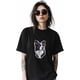 thumbnail image 2 of T Shirts for Women,Black Poroshenko T Shirt Short Sleeve Loose Fit Tee Tops Crewneck Womens Casual T-Shirts for Teen Girls, 2 of 8