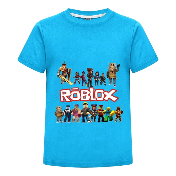 Camiseta Gamer de Roblox para Niños de 5 a 12 Años, Playera de Algodón Infantil con Estilo Casual, Ideal para Verano y Eventos