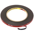 thumbnail image 1 of 3M VHB Cinta Adhesiva de Doble Cara Extra Fuerte 3m x 5mm Negra Resistente al Agua Resistencia a Altas Temperaturas para Uso en Interiores y Exteriores, 2 Piezas, 1 of 5