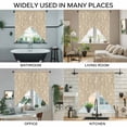 thumbnail image 3 of Beige Floral Swag Valances for Windows, Kitchen Curtains 36 Inch Length 2 Panels Set, Vintage Spring Botanical Flowers Short Curtains for Small Windows Rod Pocket Cafe Curtains Drapes 28"x36", 3 of 8