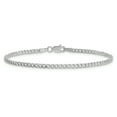 thumbnail image 4 of 14k White Gold 2.5mm Semi-Solid Curb Link Chain, 4 of 5