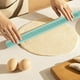 thumbnail image 5 of Rodillo antiadherente de silicona de 10" | Herramienta de horneado con núcleo de acero inoxidable | Pastelería, pizza, fondant, pan | Agarre fácil, marca de regla, colores variados, 5 of 6